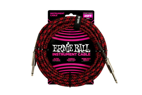 Ernie ball 6398 Jack Intrecciato 7.5m Red
