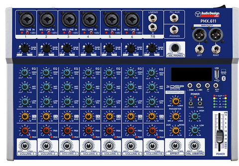 Audio Design PMX.611 Mixer 8 Canali