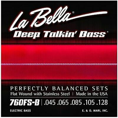 LaBella 760FS-B 45-128 Corde Lisce Basso 5 Corde