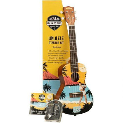 Kala LTP-C-EBH Ukulele Concerto Elvis Blue Hawaii