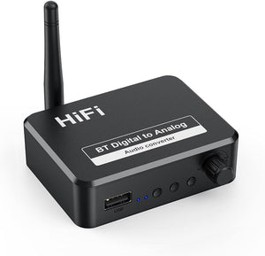Adattatore Bluetooth 5.1 Lanko – Convertitore Audio Digitale Coassiale/ottico A Analogico + Trasmettitore Wireless Per TV E Console