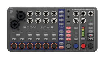 Zoom L-6 mixer digitale vista frontale