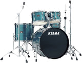 Tama Imperialstar 5pz IP52H6W-HLB Hairline Blue con Meinl HCS