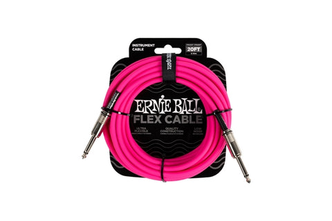 Ernie ball 6418 Flex Jack 6m Pink