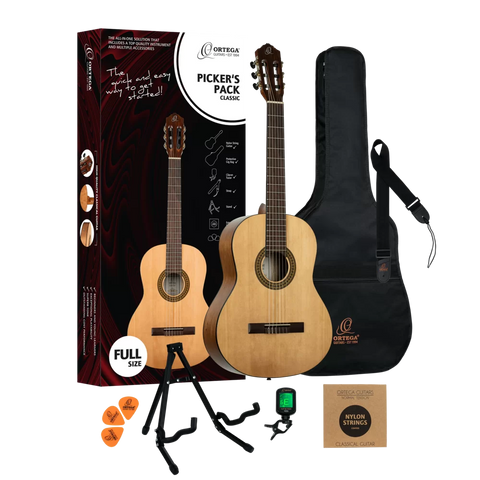 Ortega RPPC44 Bundle Completo Chitarra Classica