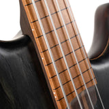 Cort Artisan B4 Element FL Open Pore Trans Black Basso Fretless