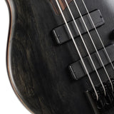 Cort Artisan B4 Element FL Open Pore Trans Black Basso Fretless
