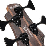 Cort Artisan B4 Element FL Open Pore Trans Black Basso Fretless
