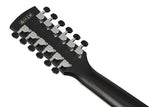 Dettaglio paletta e meccaniche cromate della Ibanez AW8412CE-WK