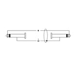 Quik Lok SX/764-1 Cavo Jack 6.3 TS Mono / Jack 6.3 TS Mono 1m