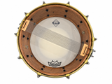 Dam Drums DDCW3 Rullante 14x6,5" Bubinga Cerchi Ottone Pelli Remo USA