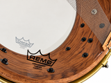 Dam Drums DDCW3 Rullante 14x6,5" Bubinga Cerchi Ottone Pelli Remo USA