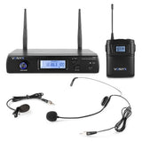 Vonyx WM61B Microfono Wireless UHF 16 Canali Bodypack ad Archetto