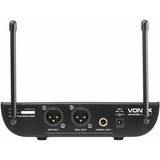 Vonyx WM82B Sistema Wireless UHF Digitale 2 Canali Bodypack