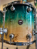 DS Drum Rebel Custom Shop Teal Fade su Exotic Mapa Burl Usato