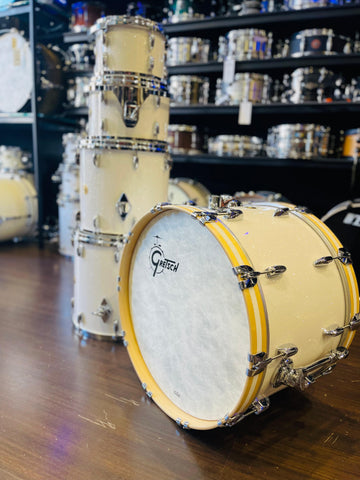 Gretsch USA Custom 22-10-12-14-16 White Glass