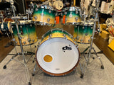 DS Drum Rebel Custom Shop Teal Fade su Exotic Mapa Burl Usato