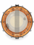 Dam Drums DDRC2 Rullante 14x6,5" Rame Martellato Pelli Remo USA