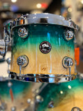DS Drum Rebel Custom Shop Teal Fade su Exotic Mapa Burl Usato