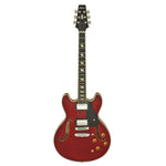 Aria Pro II TA-CLASSIC Chitarra Elettrica Hollowbody Wine Red