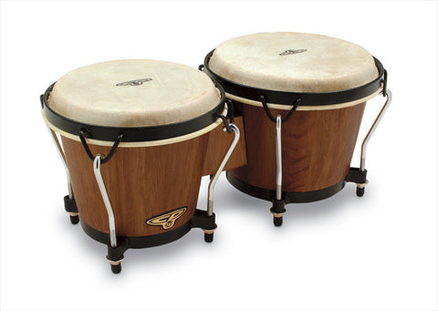 Latin Percussion CP221-DW Bongos CP  Traditional Dark Wood