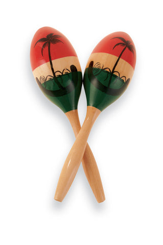 Latin Percussion CP287 Maracas CP  Wood Painted