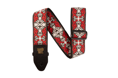 Ernie Ball 4695 Strap Red Trellis Jacquard