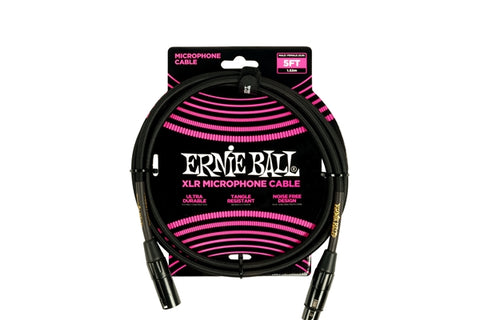 Ernie ball 6390 XLR Intrecciato 1.5m Black