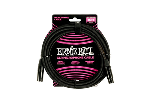 Ernie ball 6391 XLR Intrecciato 4.5m Black