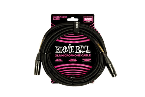 Ernie ball 6392 XLR Intrecciato 6m Black