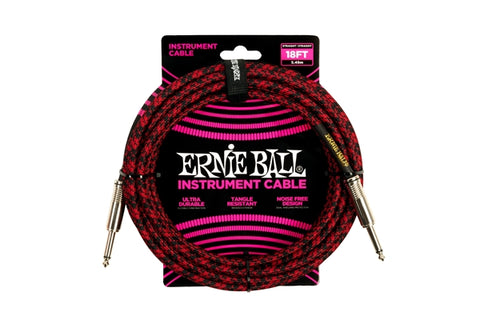 Ernie ball 6396 Jack Intrecciato 5.5m Red