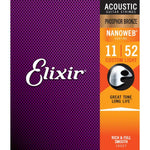Elixir 16027 Nanoweb Phosphor Bronze Acustica 11-52