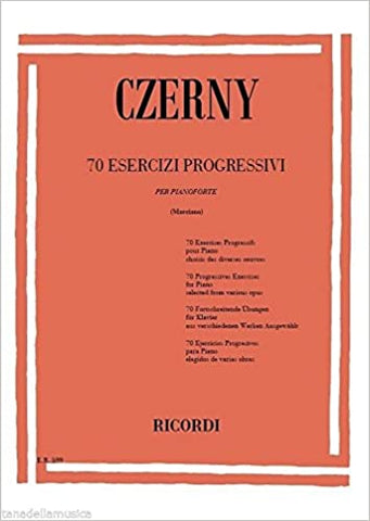 CZERNY 70 esercizi progressivi per pianoforte
