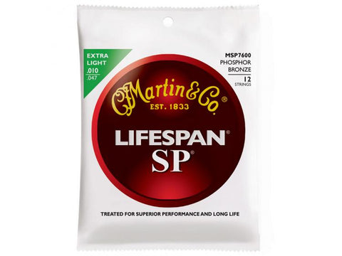 Martin MSP7600 Lifespan Acustica 12 Corde 10-47