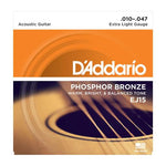 D'addario EJ15 Phosphor Bronce Acustica 10-47