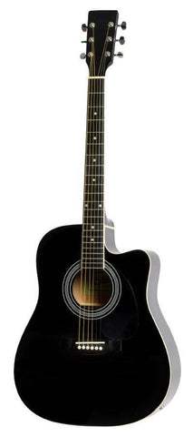 Dam Dreadnought Acustica Elettrificata Black