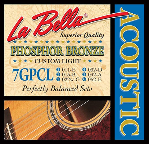 LaBella 7GPCL Phosphor Bronze Acustica 11-52